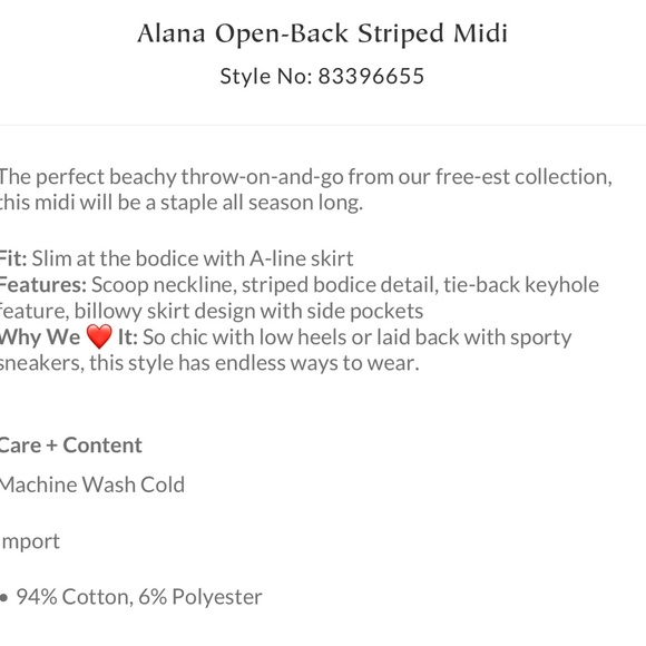 FP Alana Open Back Midi - Picture 4 of 4